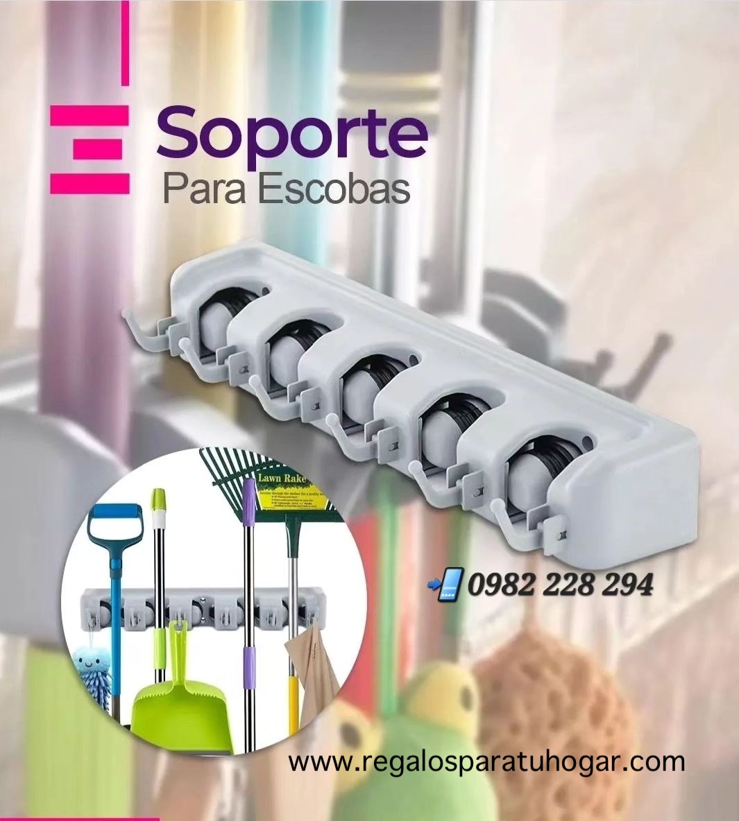 Soporte para Escobas, Traperos, etc - Image 6