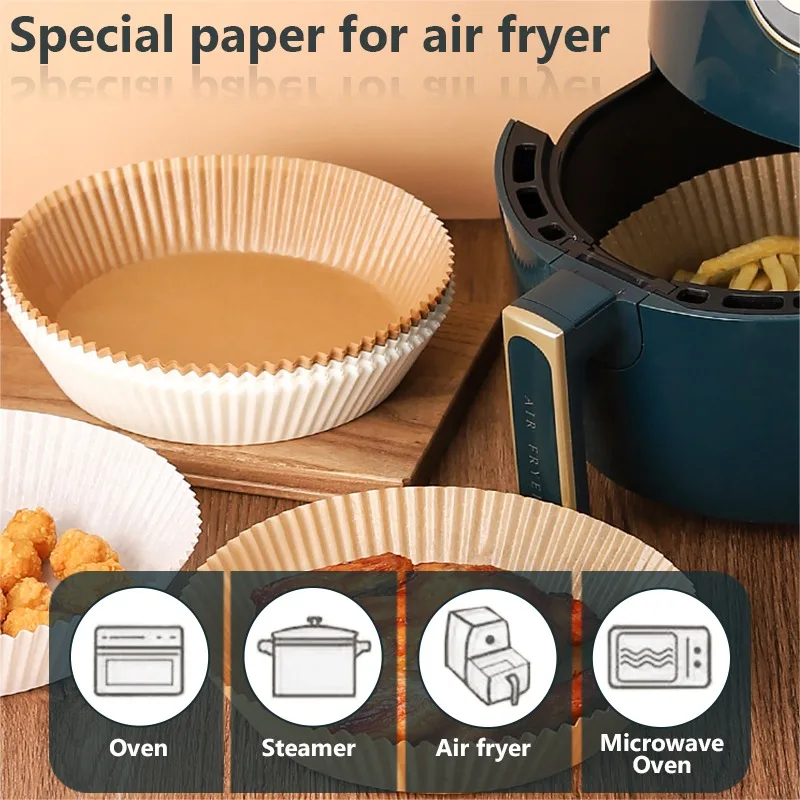 Papel para Air Fryer (Paquete ultra resistente y limpio de 50 unidades) - Image 6
