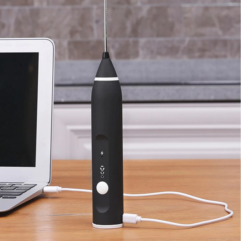 Batidora y Espumador de 2 cabezas, recargable USB