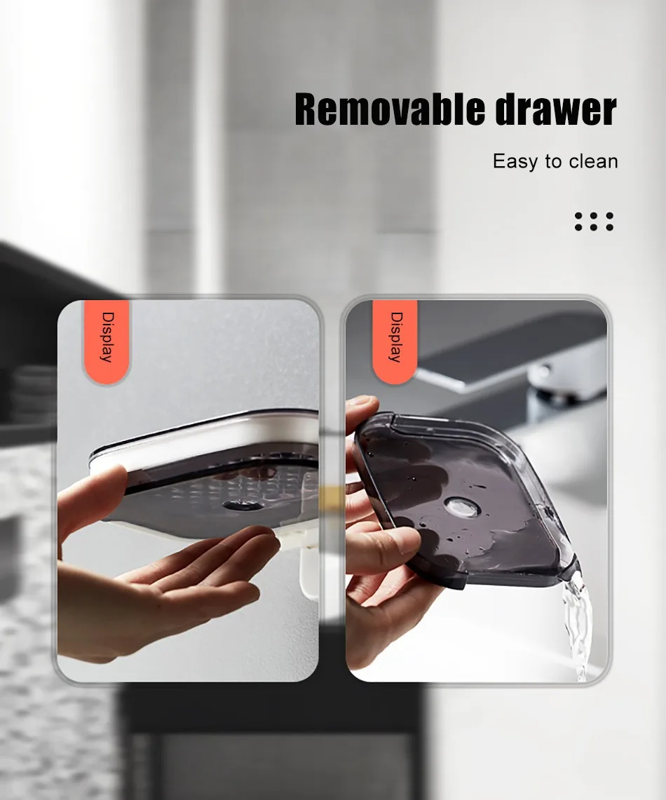 Jabonera Doble de Plástico ABS – Solución Práctica y Elegante sin Taladros - Image 10