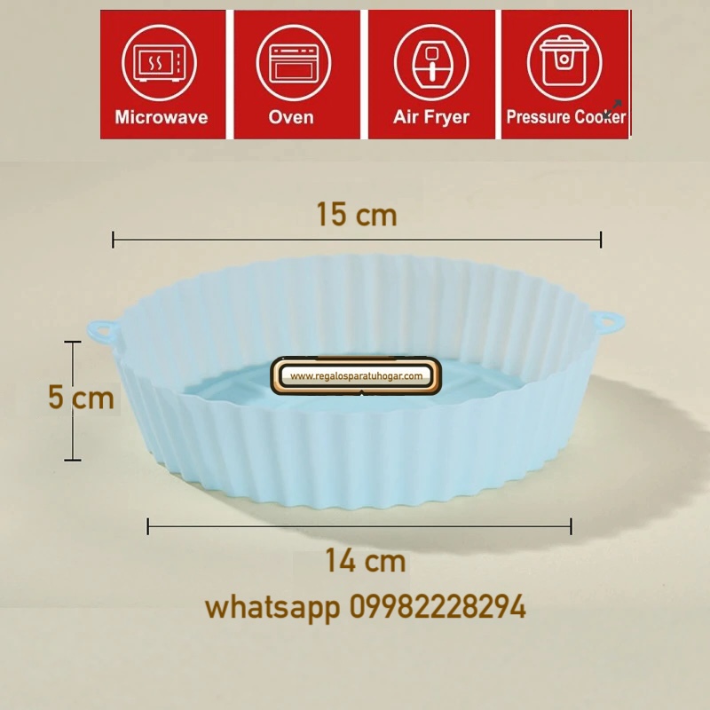 Canasta de Silicona 14 cm. para Airfryer, microondas, horno convencional, olla a presión ... - Image 4