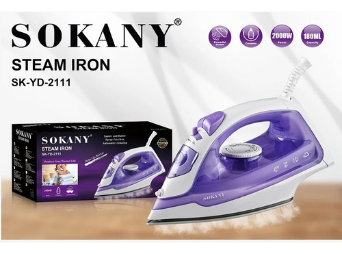 Plancha a Vapor Sokany YW-SS28A - Image 3