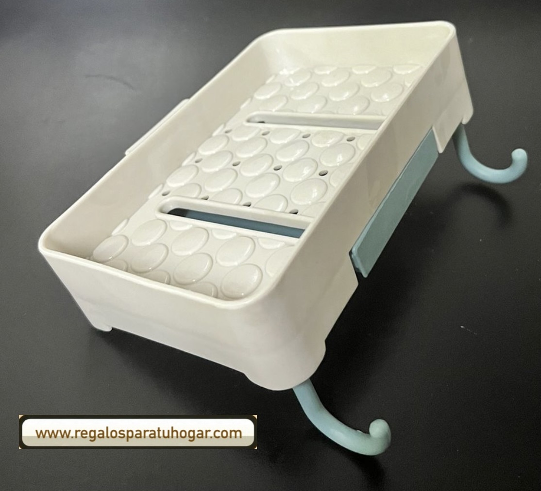 Jabonera autoadhesiva organizadora para el baño - Image 4
