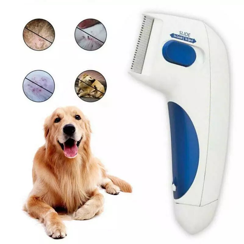 Peine Eléctrico Antipulgas para Perros y Gatos