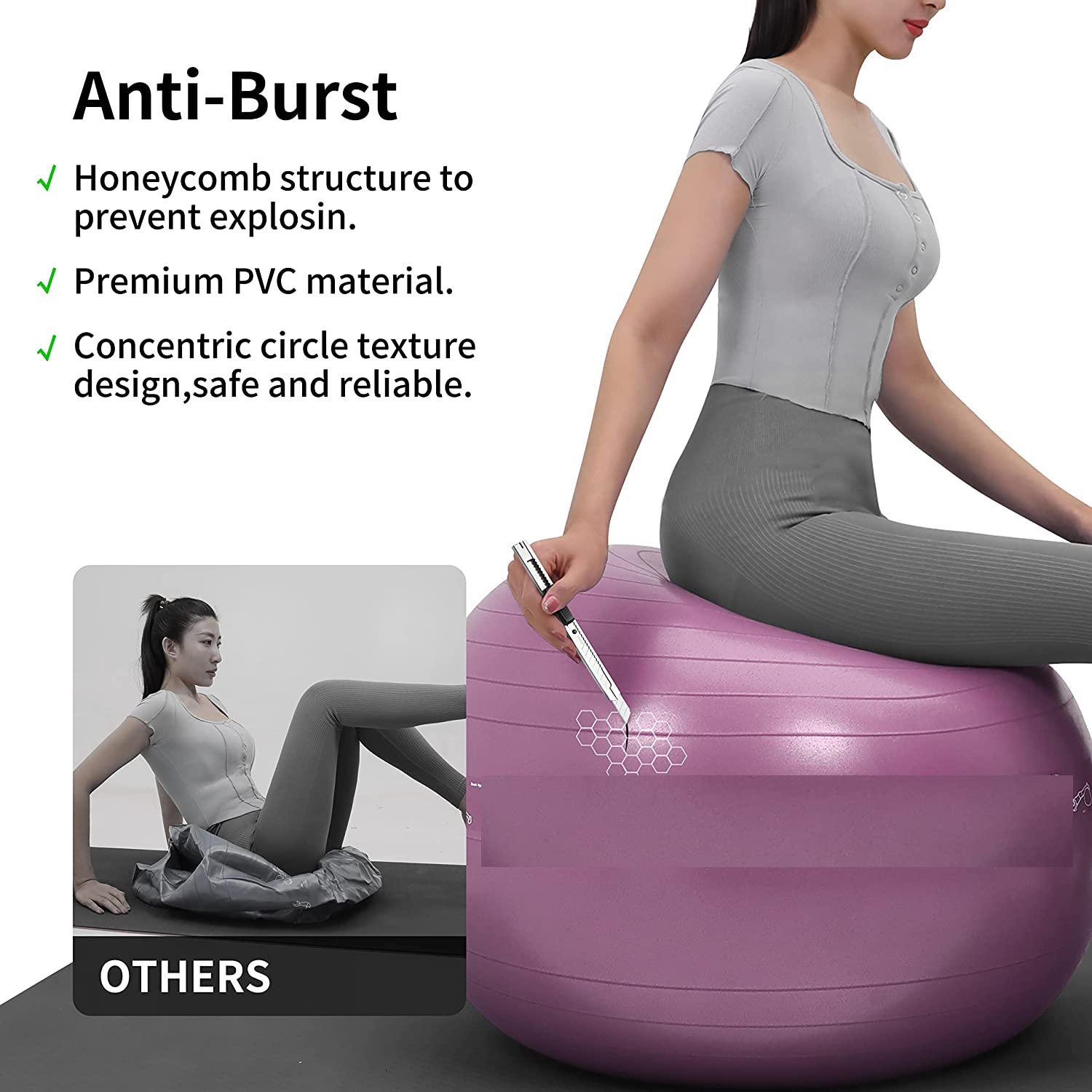 Pelota Anti ruptura para yoga, pilates, etc. - Image 35
