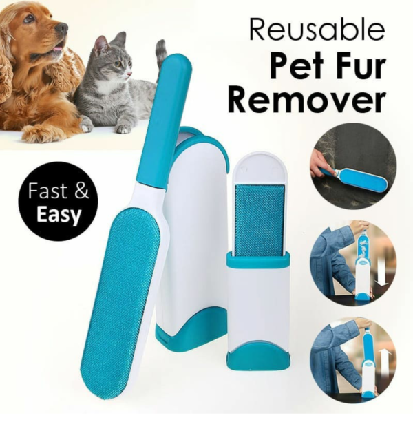 Removedor electrostático de pelos, pelusas y polvo
