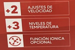 Secador de Pelo mediano de 2300 watts, 3 ajustes - Image 3