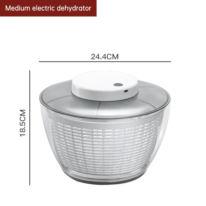 🥗⚡ Centrifugador Eléctrico Recargable para Ensaladas