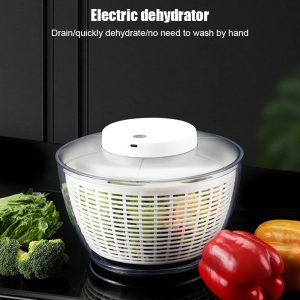🥗⚡ Centrifugador Eléctrico Recargable para Ensaladas