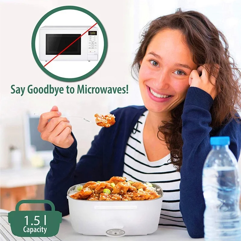 🍱⚡ Lonchera Eléctrica Multifuncional: Calienta y Mantén tus Alimentos Frescos