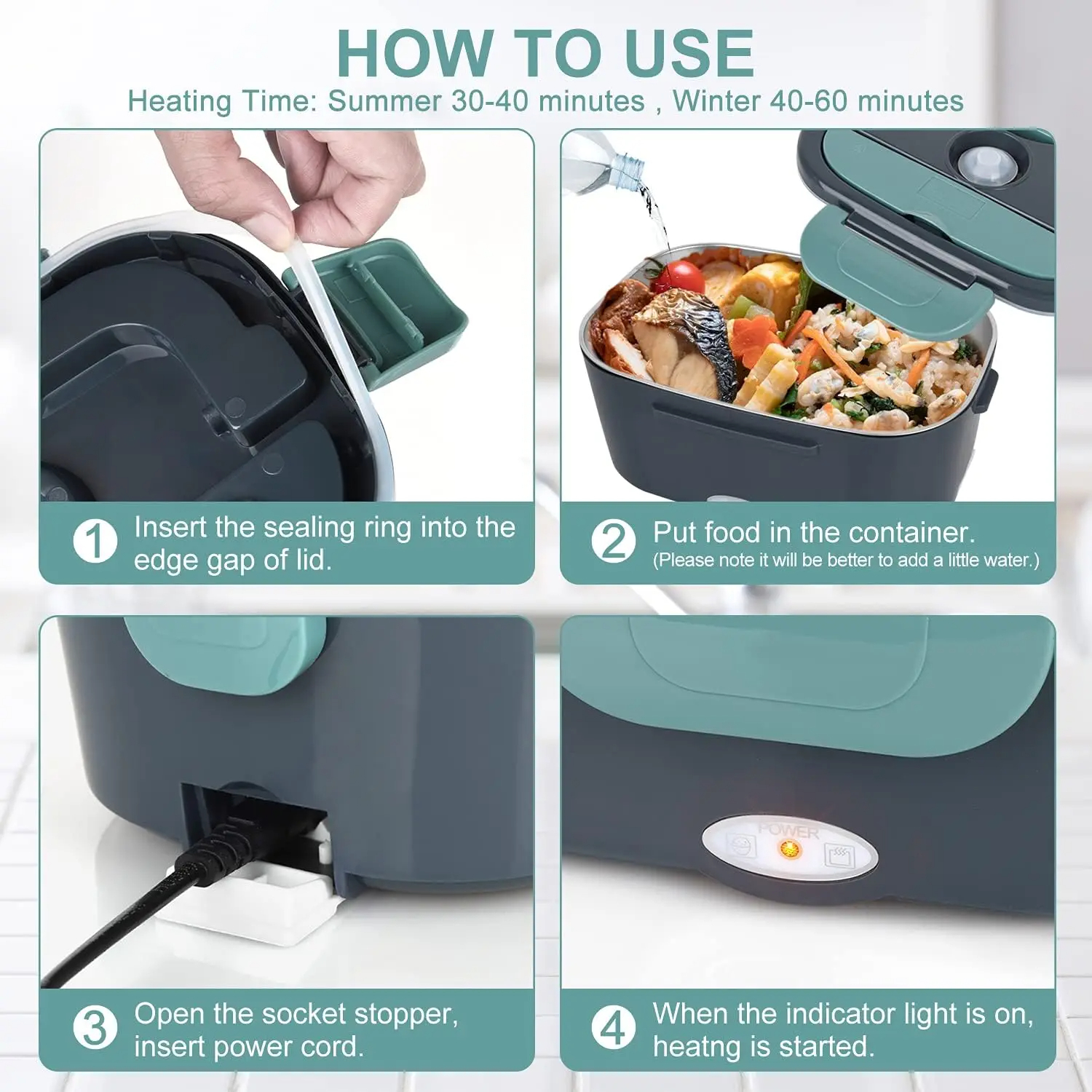 🍱⚡ Lonchera Eléctrica Multifuncional: Calienta y Mantén tus Alimentos Frescos - Image 9