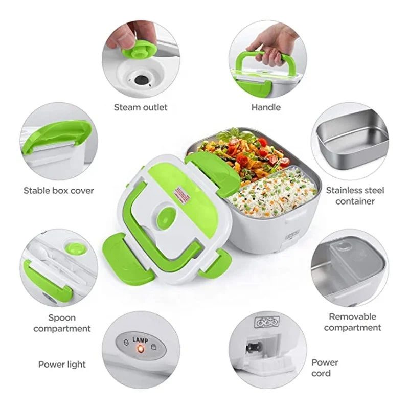 🍱⚡ Lonchera Eléctrica Multifuncional: Calienta y Mantén tus Alimentos Frescos - Image 10