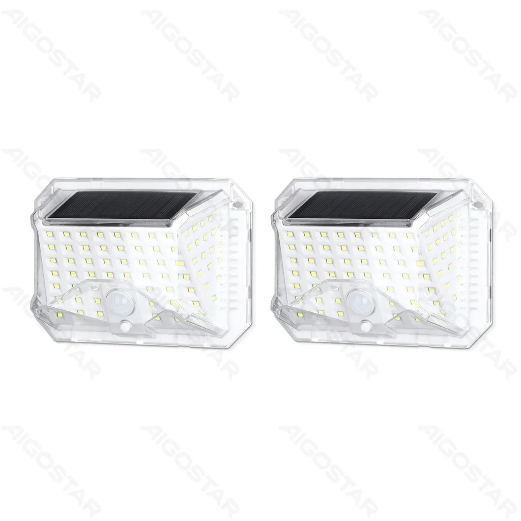 ☀️🔦 Lámpara Solar LED de Pared con Sensor Aigostar "Solar Sensor Wall Light": Iluminación Exterior Eficiente y Segura (Paquete de 2)
