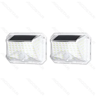 ☀️🔦 Lámpara Solar LED de Pared con Sensor Aigostar "Solar Sensor Wall Light": Iluminación Exterior Eficiente y Segura (Paquete de 2)