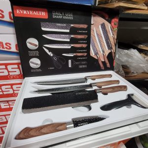 Juego de Cuchillos de Cocina – 7 Piezas + Regalos 🔪✨