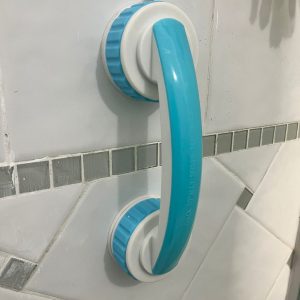 Manija de Sujeción con Ventosa | Seguridad sin Perforar para Baño, Vidrios, Auto, etc