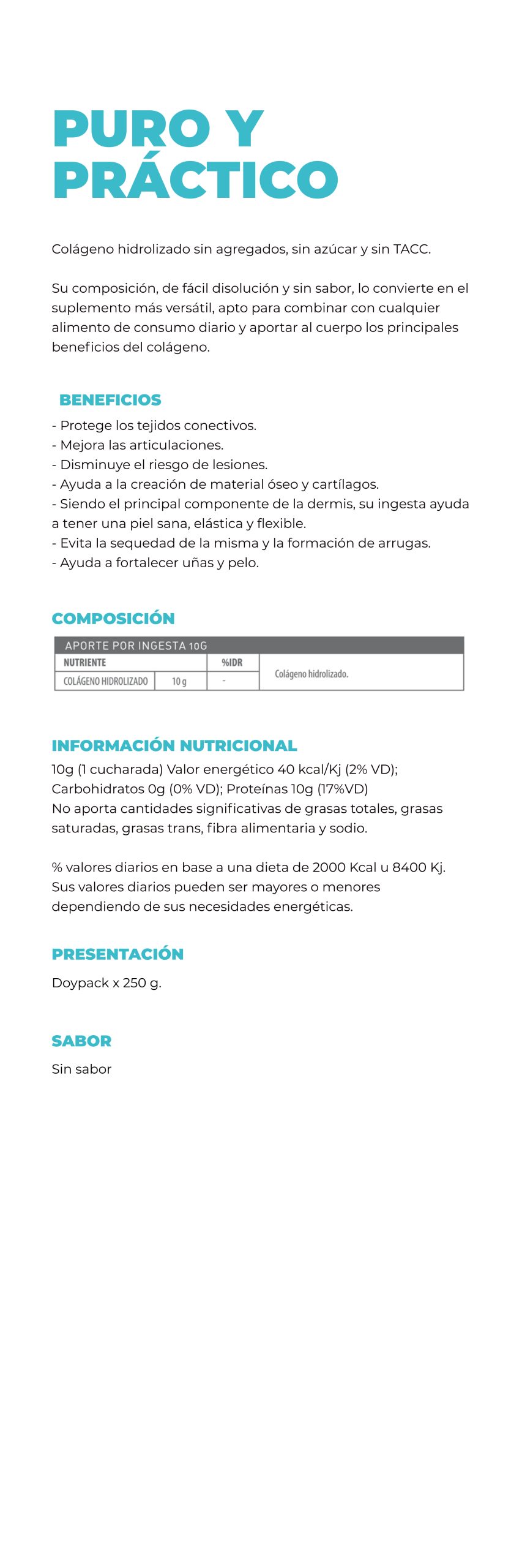Colageno Hidrolizado Clear
