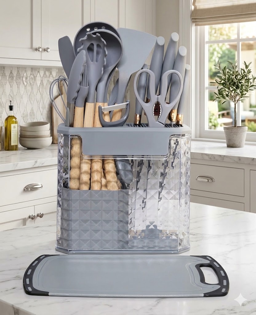 Set de Utensilios de 17 piezas con hermoso contenedor - Image 3