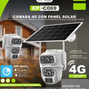 Cámara de Seguridad Ecopower EP-C069 (4MP / 4G / Solar)