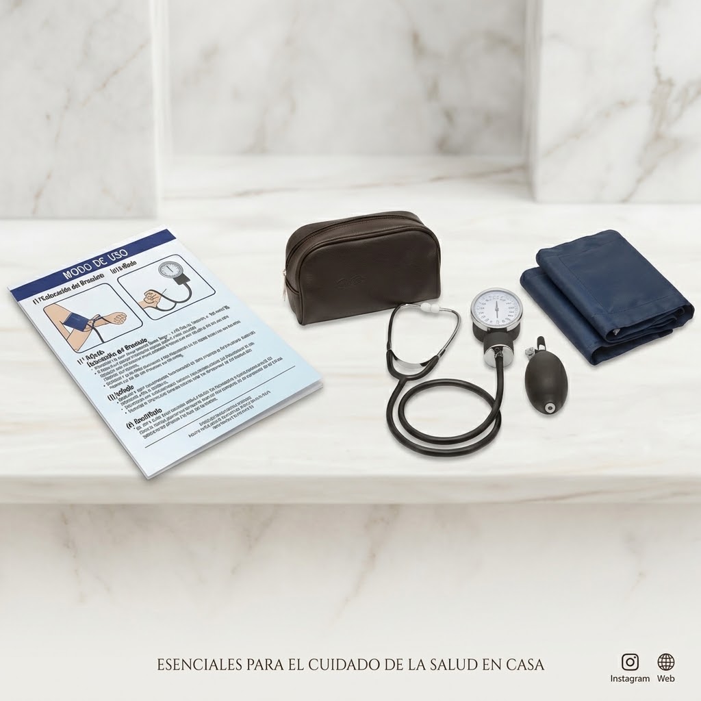 Tensiómetro Aneroide Manual con Estetoscopio y Estuche