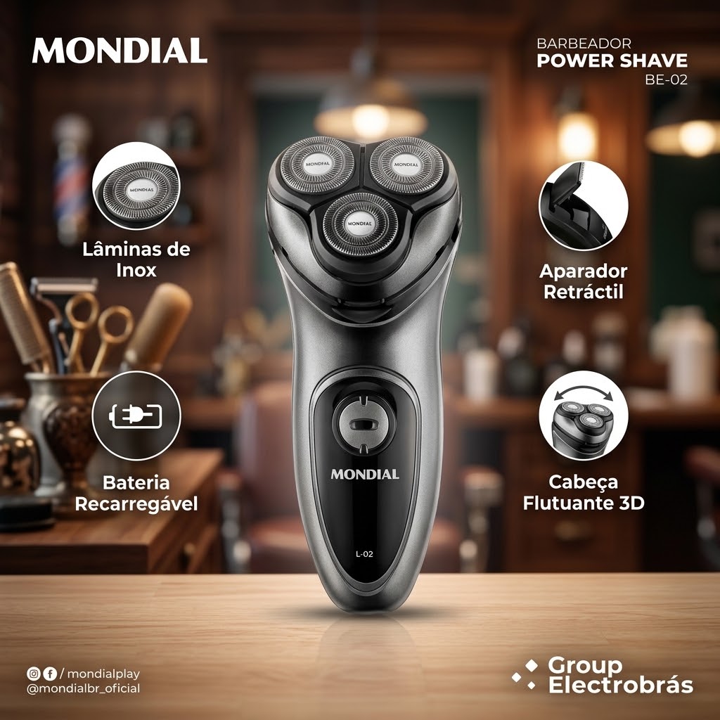 Afeitadora Eléctrica Recargable Power Shave