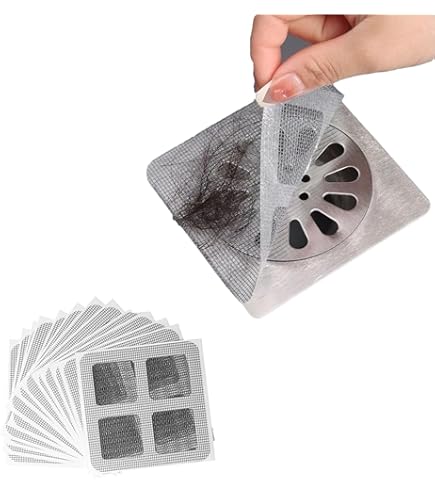 Malla Adhesiva Filtro Atrapa bichos y Pelos para Rejillas de Desagüe