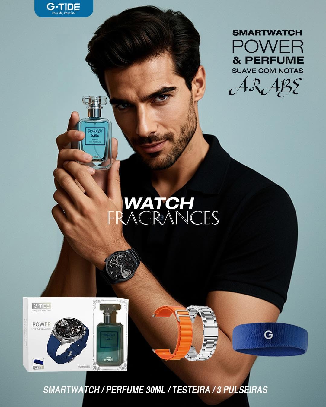 Smartwatch G‑TiDE Power con Perfume 30 ml incluido