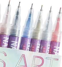 Kit de 12 Plumones para Nail Art (Base Agua) – Marcadores para Uñas