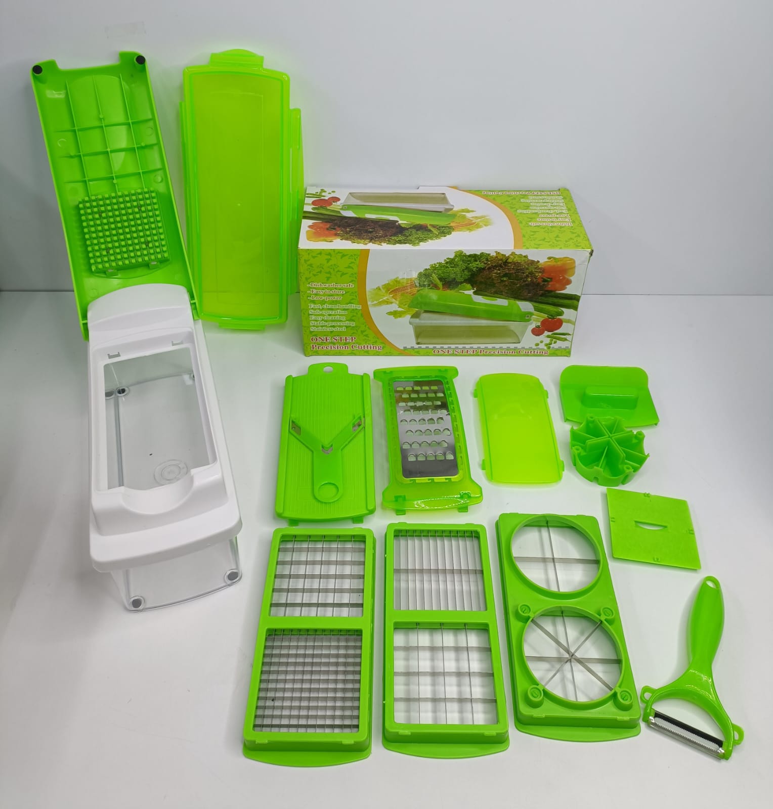 Cortador Picador De Verduras Multifuncional 10+ Accesorios