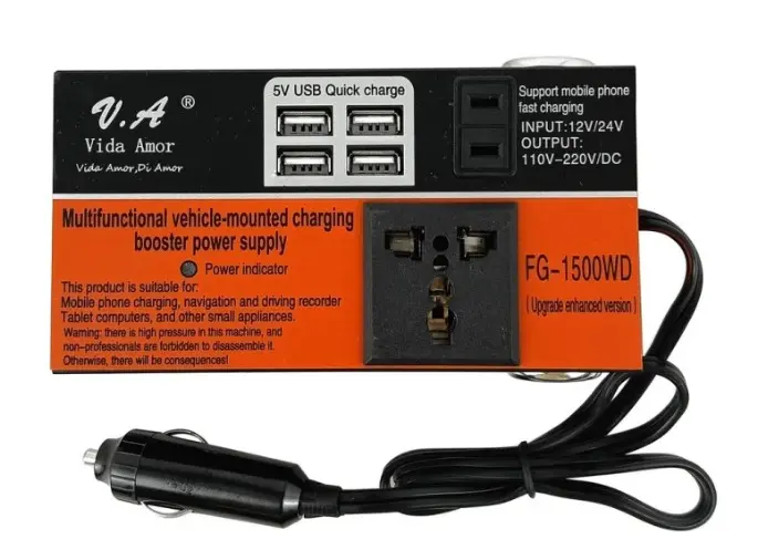 Convertidor de corriente de 12 V a 220V, 1500W - Image 8