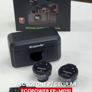 Micrófono Inalámbrico Ecopower EP-M091 con 2 Micrófonos USB-C